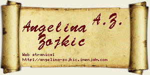 Angelina Zojkić vizit kartica